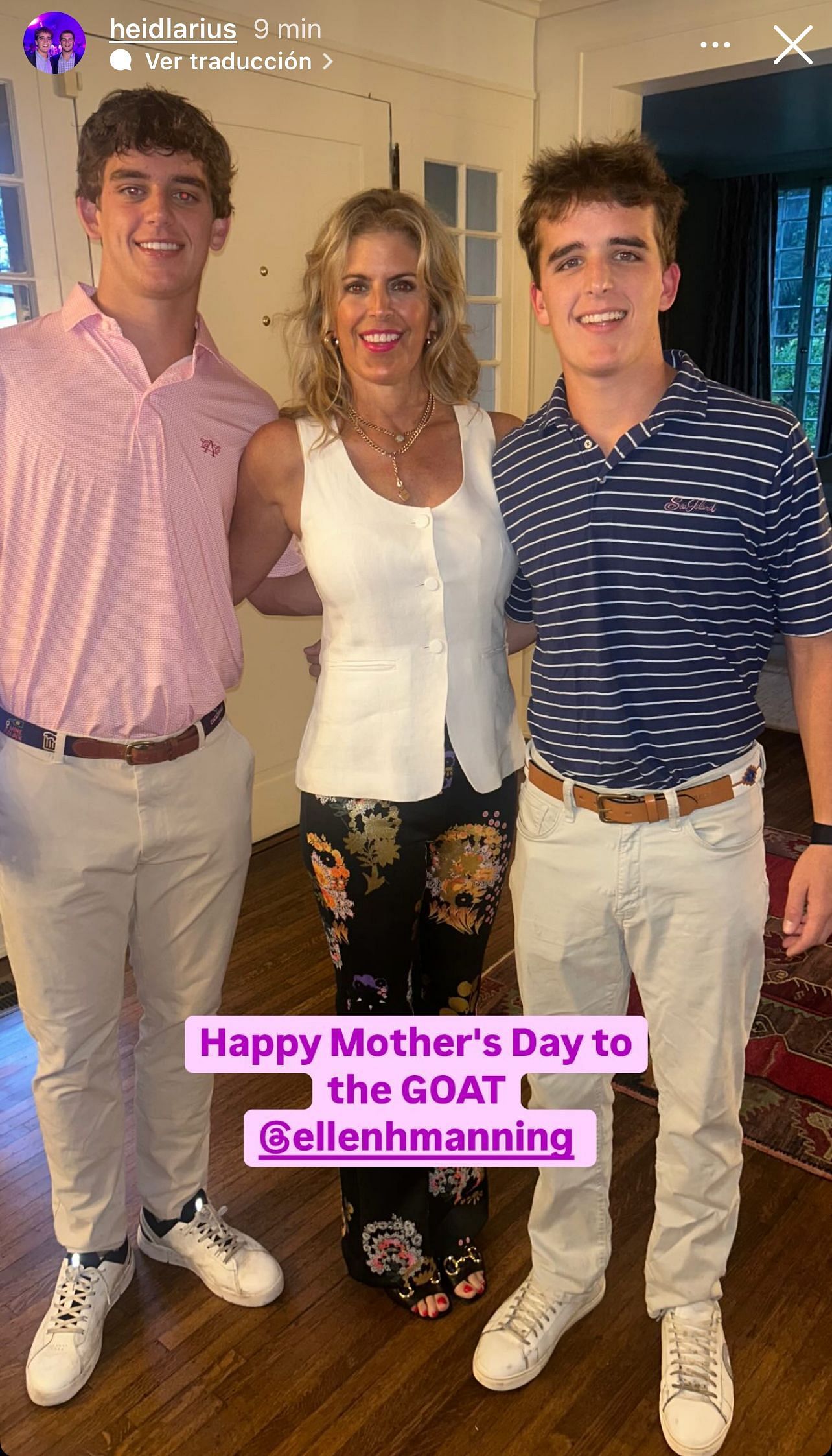 Heid and Arch Manning celebrated Mother's Day with their mother. - Source: Instagram/@heidlarius